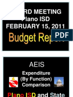 Plano ISD Februrary Budget Report