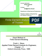Finite Element Analysis of Trusses