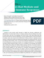 Cytokines That Mediate and Regulate Immune Responses: Ramya Sivangala and Gaddam Sumanlatha