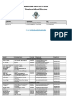 List of Name of Ambedkar University Faculty