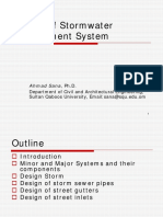 Design of Stormwater Management System: Ahmad Sana, PH.D