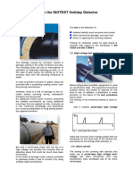 Coating Test With The ISOTEST Holiday Detector PDF