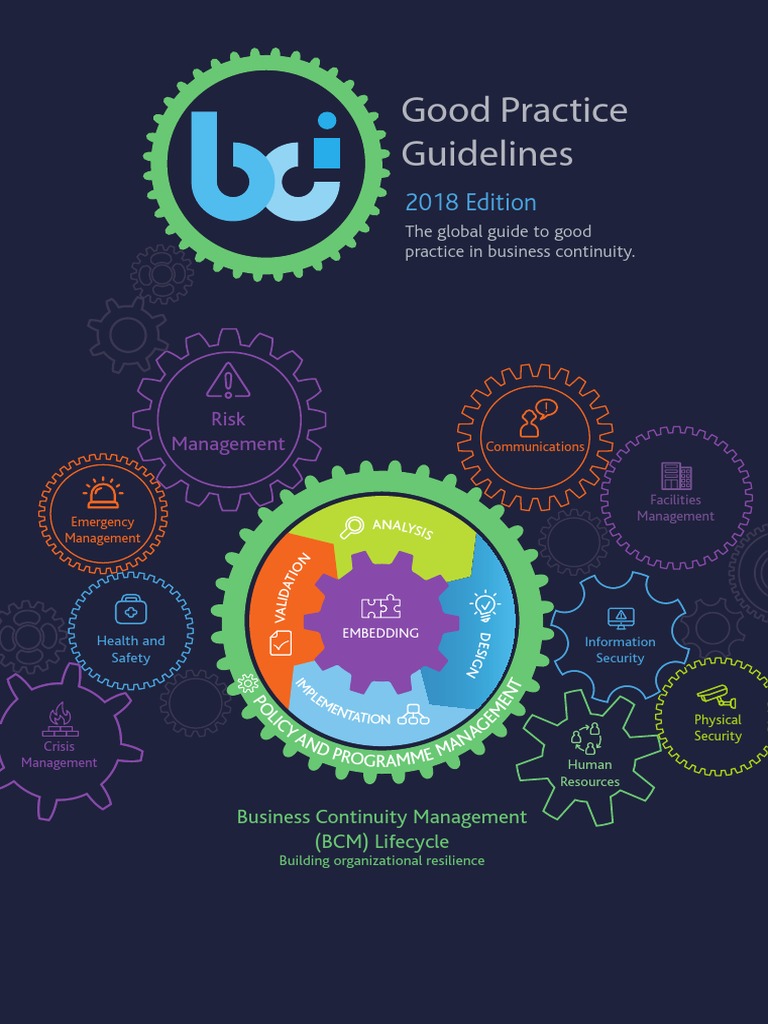 Good Practice Guidelines 2018 - BCI PDF | PDF | Risk Management | Risk