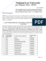 Admission Notice Against The Vacant Seats 2019 PDF