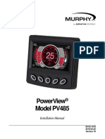 Powerview Model Pv485: Installation Manual