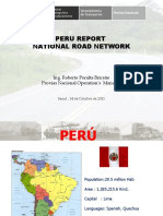 Peru Report National Road Network: Ing. Roberto Peralta Briceño Provias Nacional Operation's Manager