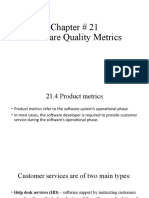 Chapter # 21 Software Quality Metrics