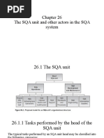 The SQA Unit and Other Actors in The SQA System