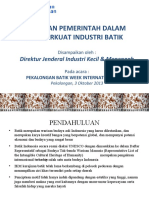 Kebijakan Kementerian Perindustrian