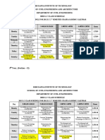 Dire Dawa Institute of Technology Class Schedule