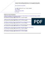 Finite Elements Sensitivity Study in The Buckling Behaviours of Corrugated Web Girder Under Shear Load