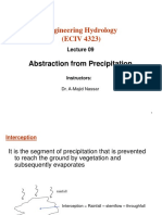 Engineering Hydrology (ECIV 4323) : Abstraction From Precipitation