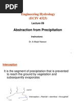 Engineering Hydrology (ECIV 4323) : Abstraction From Precipitation