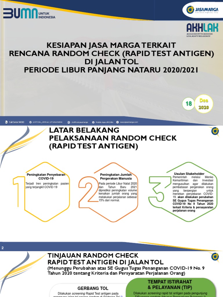 Materi Random Check Di Rest Area Rev04 PDF | PDF