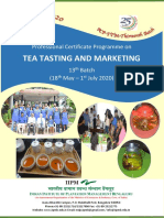 Tea Tasting and Marketing: Professional Certificate Programme On