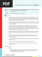 CH 9 Admissions Transfers and Discharge