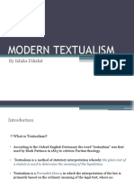 Modern Textualism: by Ishika Dikshit
