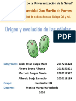 Origen y Evolución de Las Células