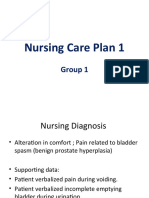 Nursing Care Plan 1: Group 1