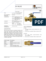 Test and Drain Valve: HD Fire Protect Pvt. Ltd. Technical Data