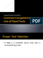 Common Competencies Use of Hand Tools: (Computer System Servicing NCII)