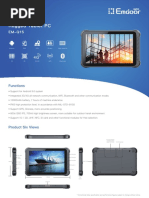 Emdoor Info. EM-Q15 (10.1 Inch) Qualcomm Android Rugged Tablet PC Spec. (V20200929)