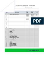 Residential Construction Schedule: Click Here To Create in Smartsheet