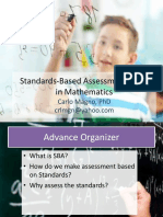 Standards-Based Assessment (Sba) in Mathematics: Carlo Magno, PHD