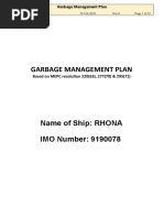 Garbage Management Plan