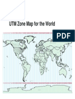 UTM Zone Map For The World: Russian Federation Canada