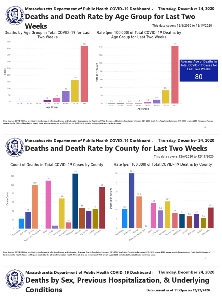 Deaths and Death Rate by Age Group For Last Two Weeks PDF Mortality