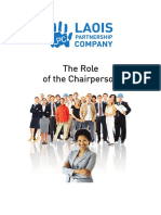 Role of Chairperson