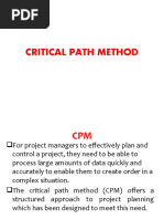 Critical Path Method