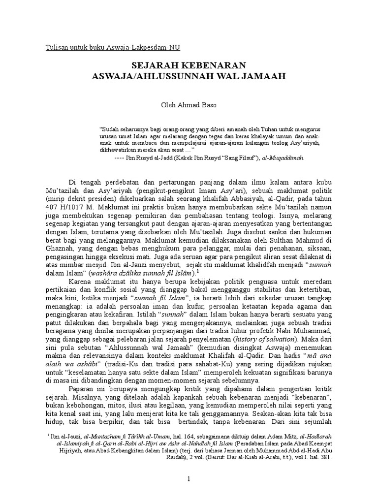 Aswaja | PDF
