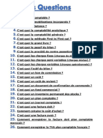 Comptabilité Questions Et Leurs Réponses