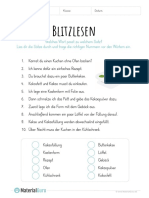 Arbeitsblatt Blitzlesen Kalter Hund PDF