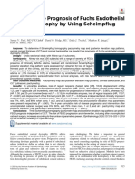 Predicting Fuchs Endothelial Corneal Dystrophy Progression Using Scheimpflug Tomography