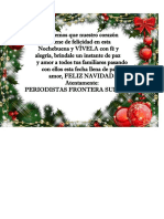 Feliz Nochebuena A Periodistas Frontera Sur