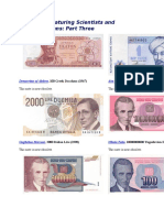 Banknotes Featuring Scientists and Mathematicians Part 3