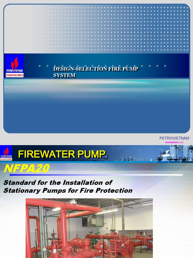 Fire Pump System Design and Selection | PDF | Pump | Valve