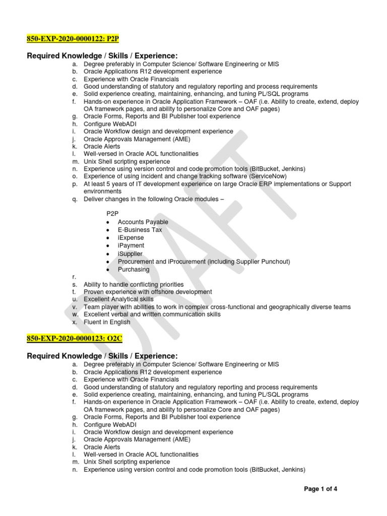 Oracle ERP Development Skills Overview | PDF | Oracle Corporation ...