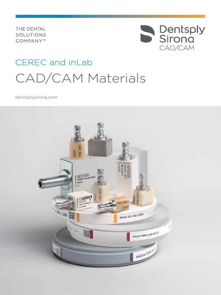 Cad/Cam Materials: Cerec and Inlab | PDF | Zirconium Dioxide ...