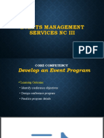 EVENTS MANAGEMENT CONFERENCE PROGRAM