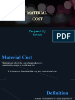 Material Cost: Prepared by