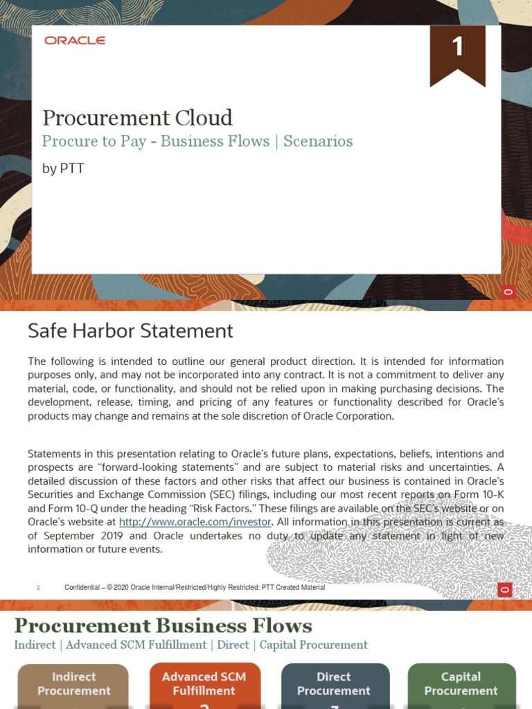 Procurement Cloud - Procure To Pay | PDF | Receipt | Procurement