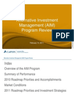 Alternative Investment Management (AIM) Program Review: February 14, 2011