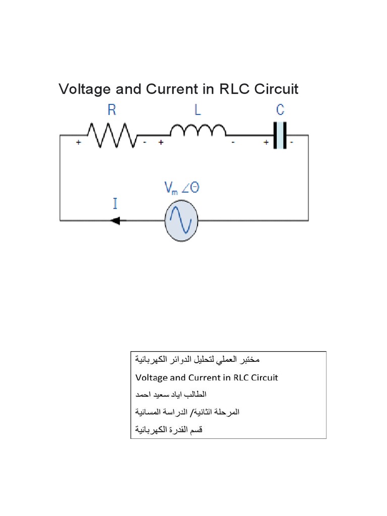 Block Diagram Of Current In An Rlc Circuit Solved (b) For Th