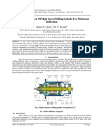 Design and Analysis of High Speed Milling Spindle For Minimum Deflection