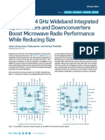 24 GHZ To 44 GHZ Wideband Integrated Upconverters and Downconverters Boost Microwave Radio Performance While Reducing Size