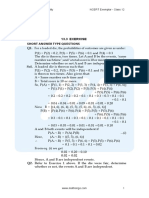 13.3 Exercise Short Answer Type Questions Q1. For A Loaded Die, The Probabilities of Outcomes Are Given As Under